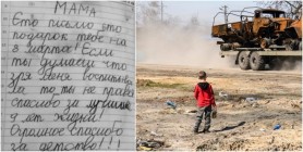 Băiețel de 9 ani, scrisoare pentru mama ucisă de ruși: „Voi fi bun, ca să vin la tine în Rai. Nu te voi uita niciodată”